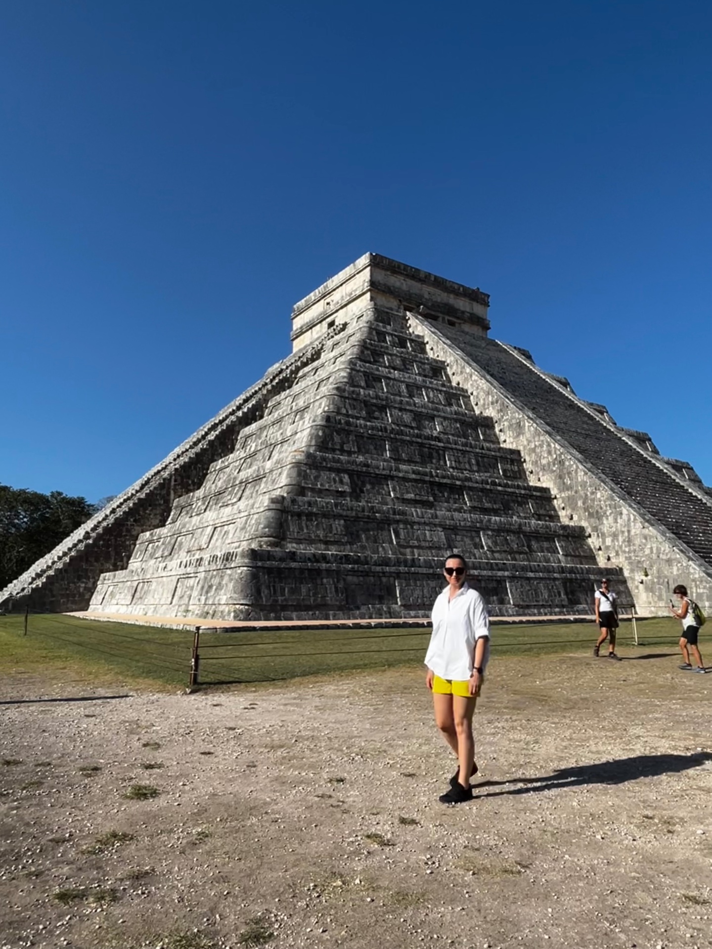 At Chichén Itzá pyramid, Mexico
