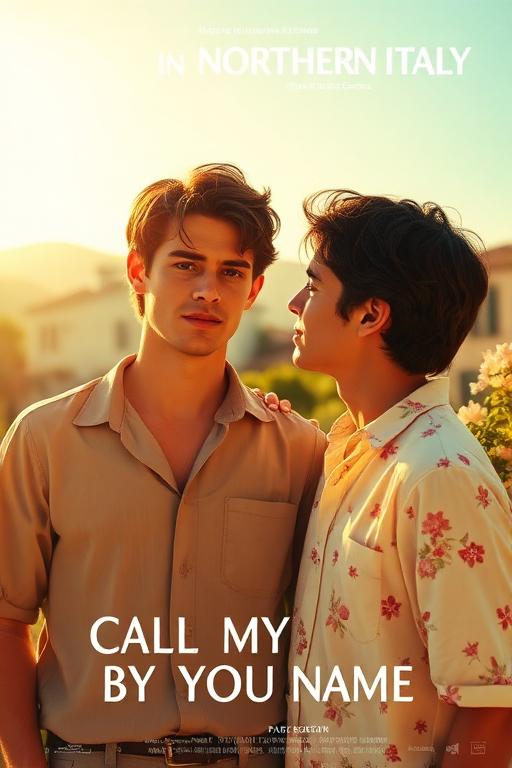 AI-generated travel illustration inspired by Call Me by Your Name and its destination