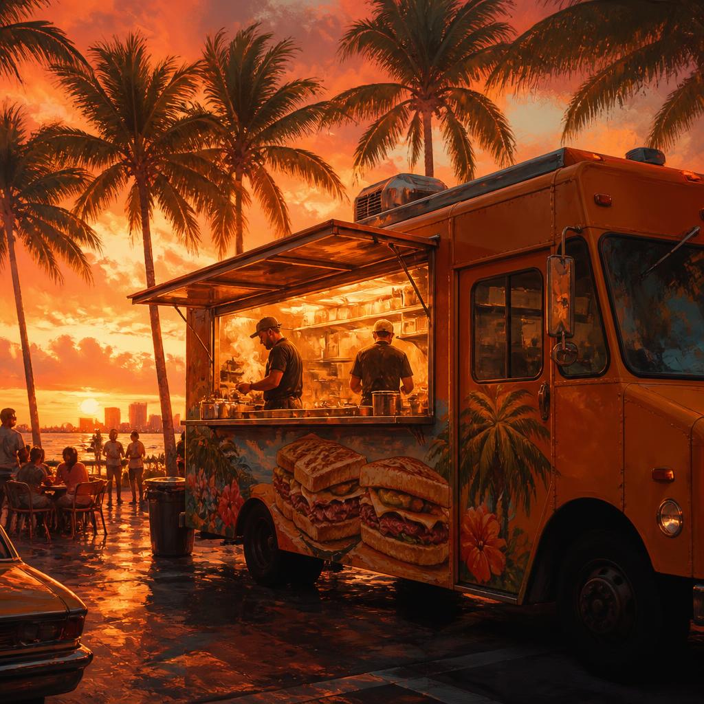 AI-generated travel illustration inspired by Chef and its destination