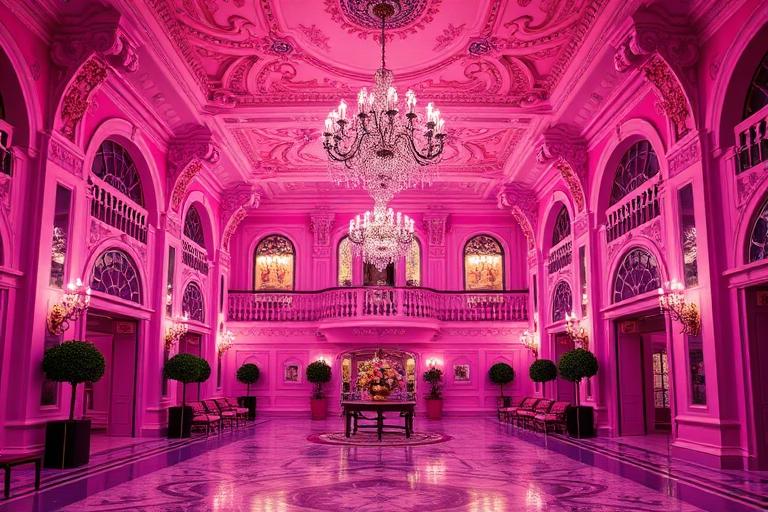 AI-generated travel illustration inspired by The Grand Budapest Hotel and its destination
