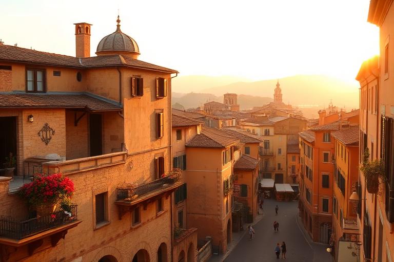 AI-generated travel illustration inspired by Letters to Juliet and its destination