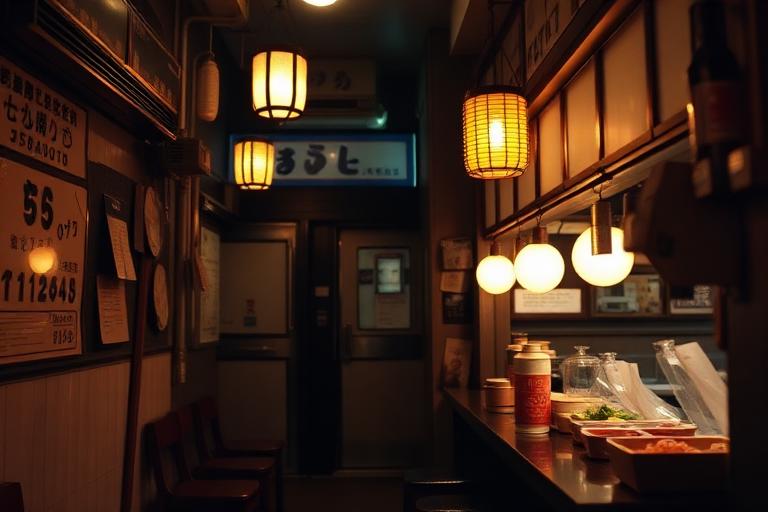 AI-generated travel illustration inspired by Midnight Diner and its destination
