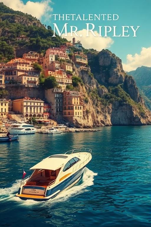 AI-generated travel illustration inspired by The Talented Mr. Ripley and its destination