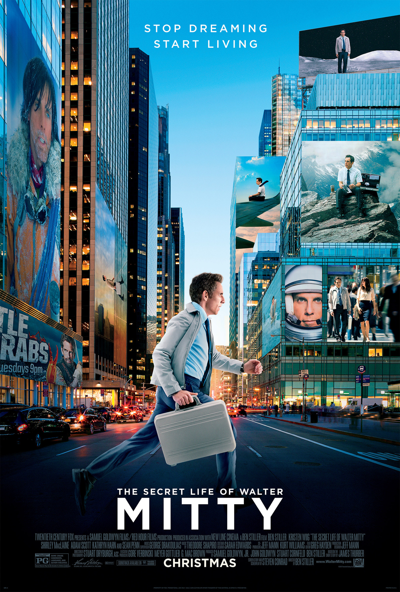 AI-generated travel illustration inspired by The Secret Life of Walter Mitty and its destination